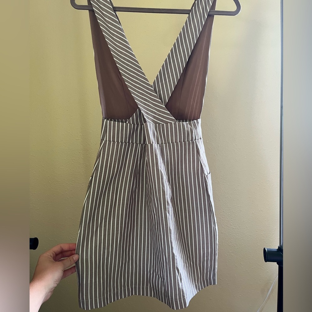Stripe Overall Dress